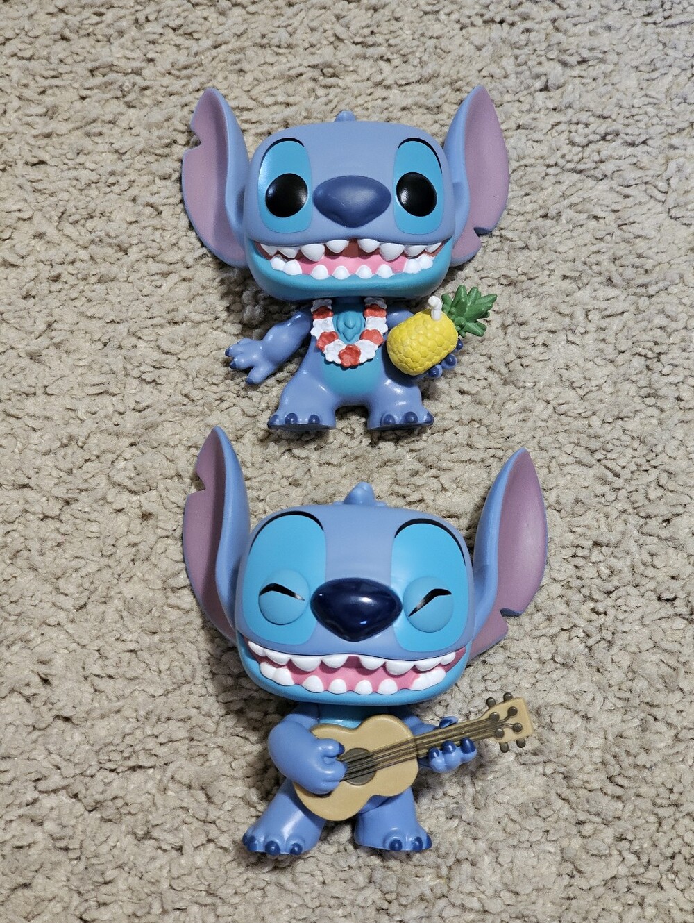 Funko POP! Lot of 2 Disney Lilo & Stitch #203 & #1044 Aloha Coconut & Ukulele